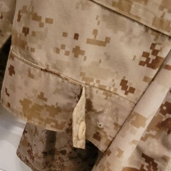 USMC Surplus Desert MARPAT Trousers & BDU Shirt medium small - Picture 3 of 16